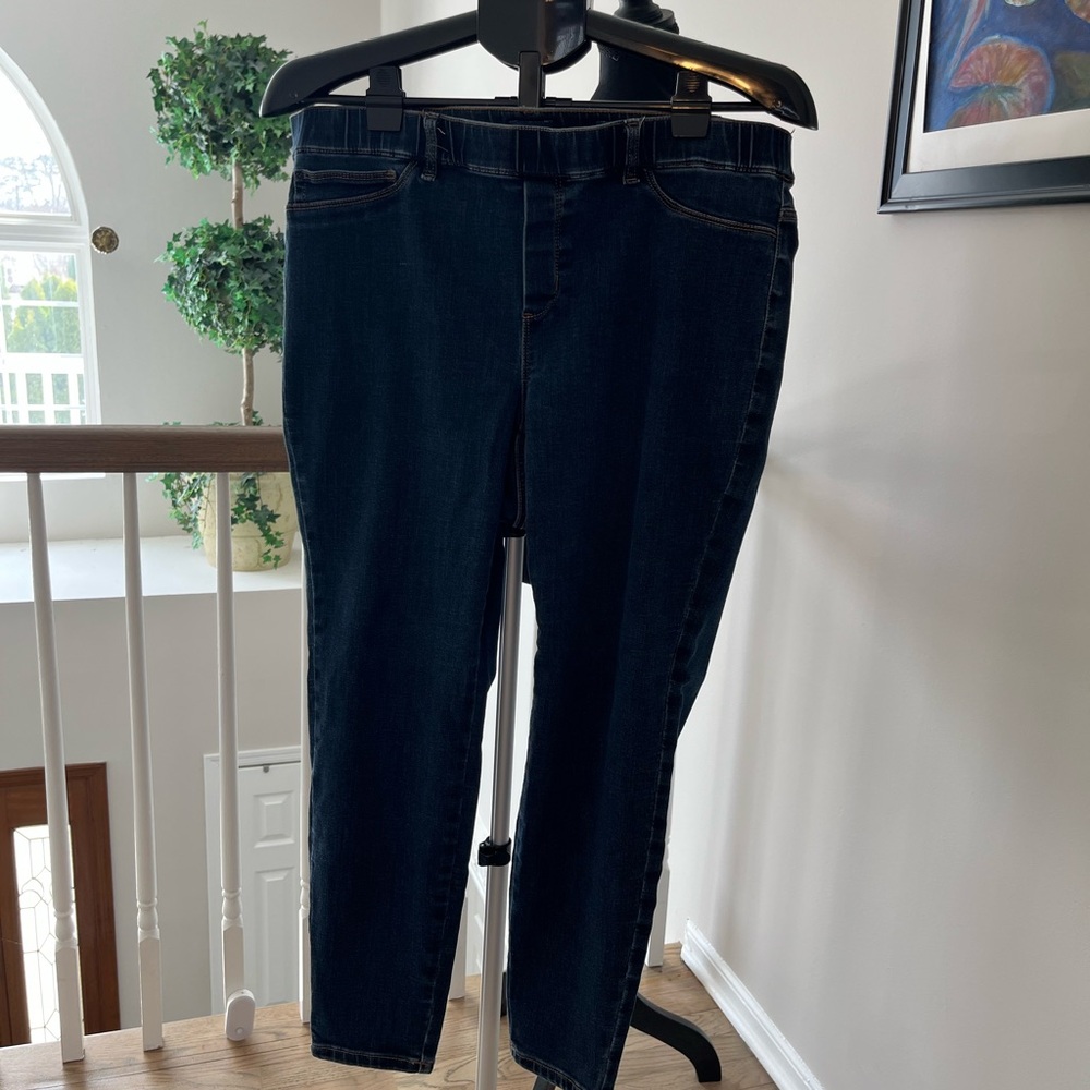 J. Jill Perfect Stretch Jeggings - Deep Blue Wash